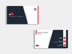 Creative design agency business card template