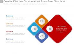 Creative direction considerations powerpoint templates