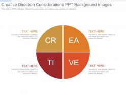 Creative direction considerations ppt background images