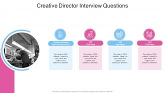 Creative Director Interview Questions In Powerpoint And Google Slides Cpb
