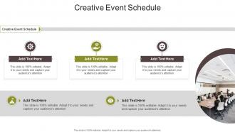 Creative Event Schedule In Powerpoint And Google Slides Cpb