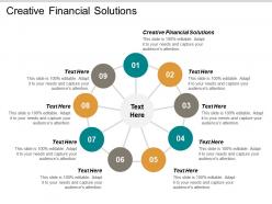 Creative financial solutions ppt powerpoint presentation gallery guidelines cpb