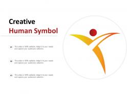 Creative human symbol