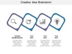 Creative idea brainstorm ppt powerpoint presentation show background images cpb
