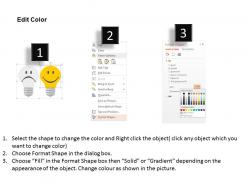 Creative idea bulb for business flat powerpoint design