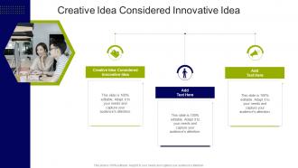 Creative Idea Considered Innovative Idea In Powerpoint And Google Slides Cpb