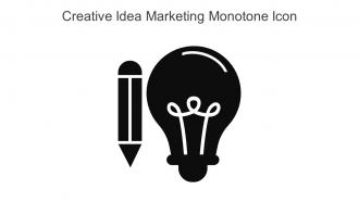 Creative Idea Marketing Monotone Icon In Powerpoint Pptx Png And Editable Eps Format
