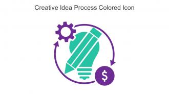 Creative Idea Process Colored Icon In Powerpoint Pptx Png And Editable Eps Format
