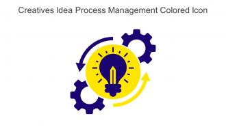 Creative Idea Process Management Colored Icon In Powerpoint Pptx Png And Editable Eps Format