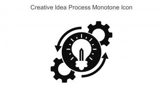 Creative Idea Process Management Monotone Icon In Powerpoint Pptx Png And Editable Eps Format