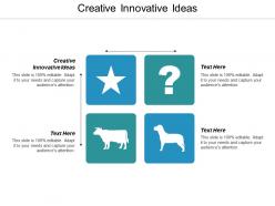Creative innovative ideas ppt powerpoint presentation ideas influencers cpb