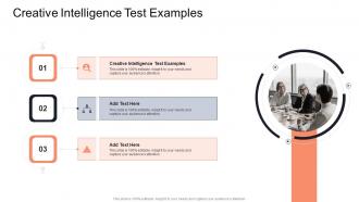 Creative Intelligence Test Examples In Powerpoint And Google Slides Cpb
