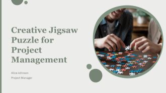 Creative Jigsaw Puzzle For Project Management PPT Structure AT