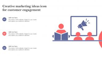 Creative Marketing Ideas Icon For Customer Engagement