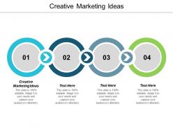 Creative marketing ideas ppt powerpoint presentation icon layouts cpb