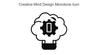 Creative Mind Design Monotone Icon In Powerpoint Pptx Png And Editable Eps Format
