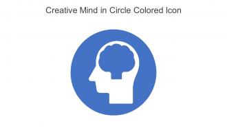 Creative Mind In Circle Colored Icon In Powerpoint Pptx Png And Editable Eps Format