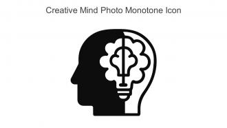Creative Mind Photo Monotone Icon In Powerpoint Pptx Png And Editable Eps Format
