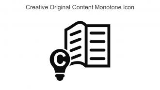 Creative Original Content Monotone Icon In Powerpoint Pptx Png And Editable Eps Format