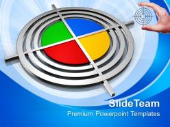 Creative pie chart business powerpoint templates ppt themes and graphics 0113
