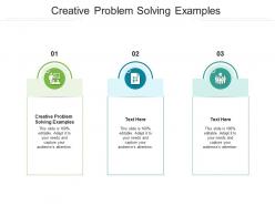 Creative problem solving examples ppt powerpoint presentation gallery layout cpb