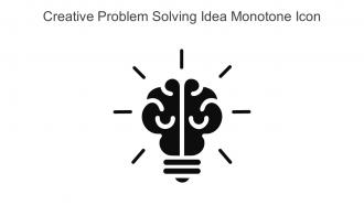 Creative Problem Solving Idea Monotone Icon In Powerpoint Pptx Png And Editable Eps Format