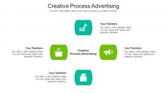 Creative process advertising ppt powerpoint presentation infographics sample cpb