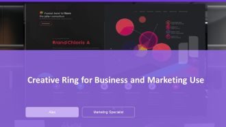 Creative Ring For Business And Marketing Use PPT Guidelines AT