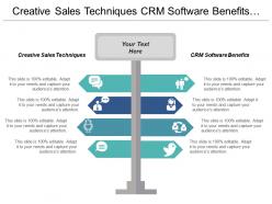 Creative sales techniques crm software benefits placement marketing cpb