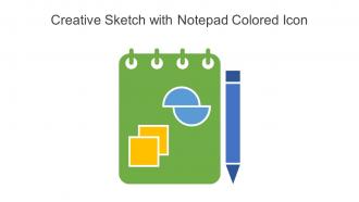 Creative Sketch With Notepad Colored Icon In Powerpoint Pptx Png And Editable Eps Format