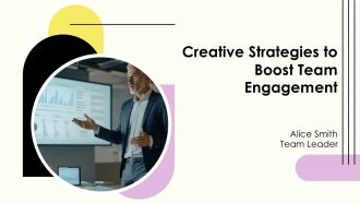 Creative Strategies To Boost Team Engagement PPT Mockup AT