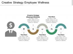 Creative strategy employee wellness ppt powerpoint presentation gallery visual aids cpb