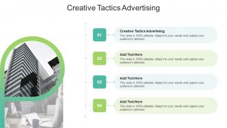 Creative Tactics Advertising In Powerpoint And Google Slides Cpb