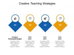 Creative teaching strategies ppt powerpoint presentation ideas background images cpb