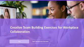 Creative Team Building Exercises For Workplace Collaboration PPT Graphics AT Creative Team Building Exercises For Workplace Collaboration PPT Graphics AT
