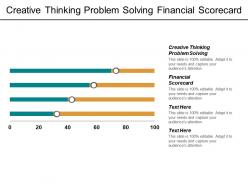 Creative thinking problem solving financial scorecard planning leadership cpb