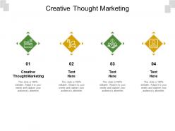 Creative thought marketing ppt powerpoint presentation gallery template