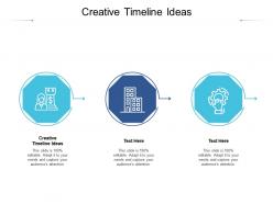 Creative timeline ideas ppt powerpoint presentation ideas mockup cpb