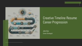 Creative Timeline Resume Career Progression PPT Template AT