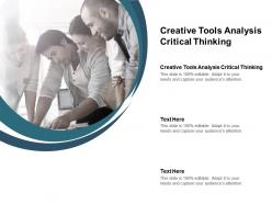 Creative tools analysis critical thinking ppt powerpoint presentation infographic cpb