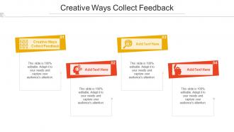 Creative Ways Collect Feedback Ppt Powerpoint Presentation Professional ...