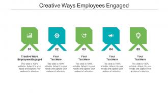 Creative ways employees engaged ppt powerpoint presentation inspiration files cpb