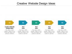 Creative website design ideas ppt powerpoint presentation summary skills cpb