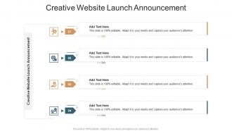 Creative Website Launch Announcement In Powerpoint And Google Slides Cpb
