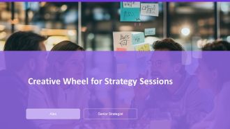 Creative Wheel For Strategy Sessions PPT Presentation AT