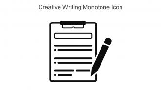 Creative Writing Monotone Icon In Powerpoint Pptx Png And Editable Eps Format