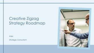 Creative Zigzag Strategy Roadmap PPT PowerPoint AT