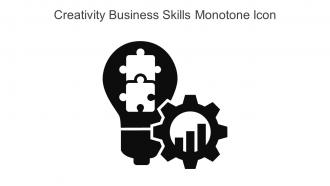 Creativity Business Skills Monotone Icon In Powerpoint Pptx Png And Editable Eps Format