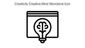Creativity Creative Mind Monotone Icon In Powerpoint Pptx Png And Editable Eps Format