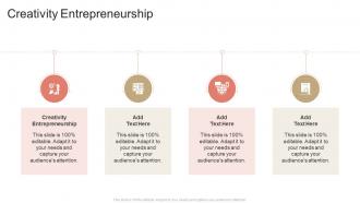 Creativity Entrepreneurship In Powerpoint And Google Slides Cpb